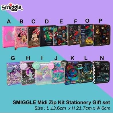 

TERBARU - SMIGGLE Midi Zip Kit Stationery Gift set