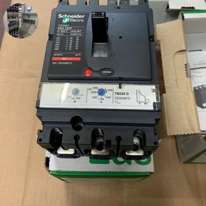 Mccb Breaker Schneider Nsx250F Nsx250 F 3P 250A Schneider 36Ka New Stok