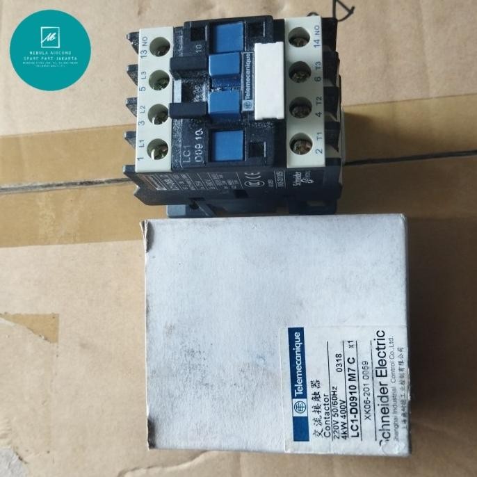 CONTACTOR TELEMACANIQUE LC1-D0910 M7C 220V 50/60HZ 4KW 400V SCNEIDER