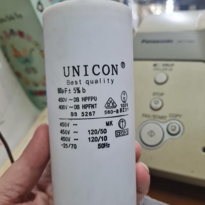 Kapasitor Pompa 80Mf 450 Vac / Kapasitor Running / Kapasitor 80Uf New Stok