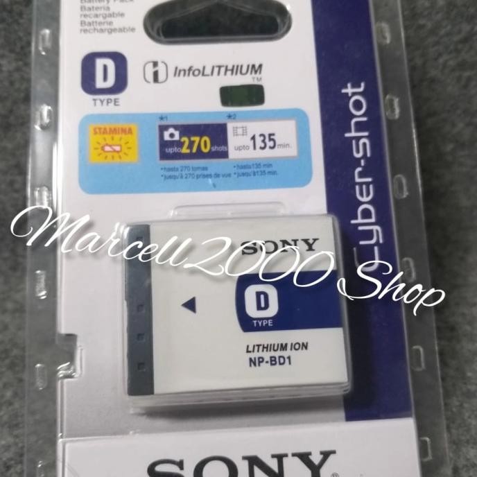 Produk Baru Baterai Sony NP-BD1(for Cybershot T70/T2/T300/T200/TX1)