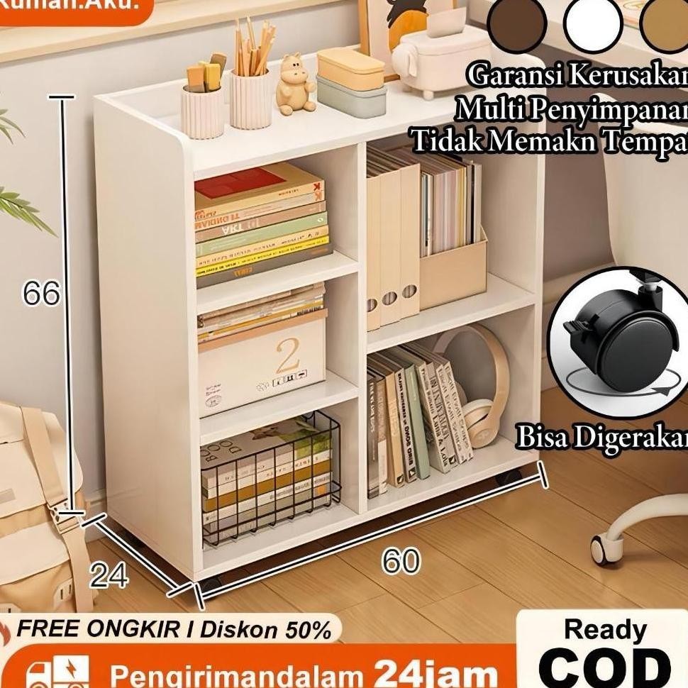 Lemari Buku Bisa Bergerak Lemari Kayu Lemari Buku Anak Lemari Mainan Lemari Serbaguna Lemari Hias Le