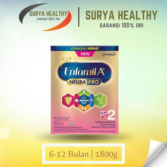 Grosir Enfamil A+ 2 Plain Original 1800 Gram Susu Formula Untuk 6-12 Bulan Bayi