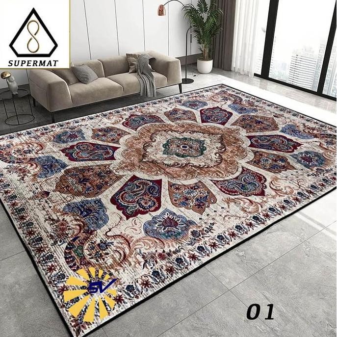 Karpet Eropa Design Modern Minimalis/ Turki | Karpet Aesthetic Uk. 160 x 210 Cm karpet permadani ..