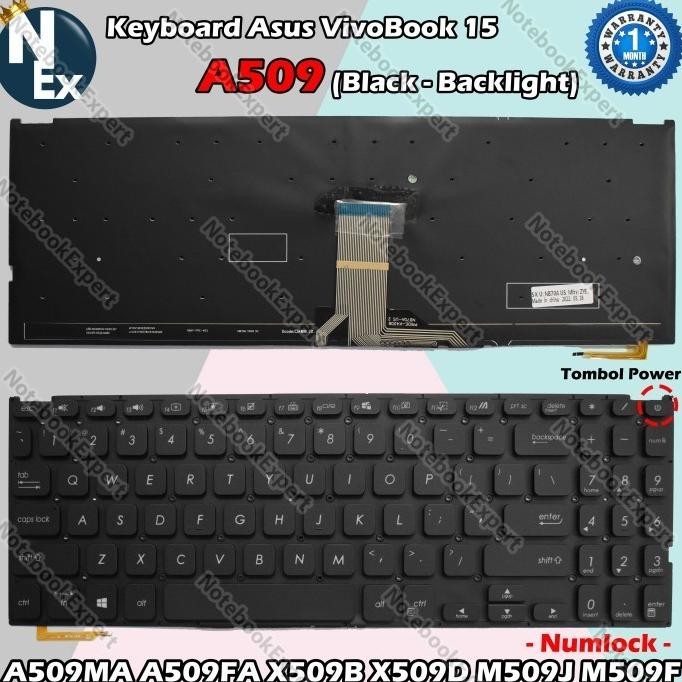 Keyboard Asus A516 A516Eao A516Ja A516Jao A516K A516Ka A516Kao A516Ma Restock