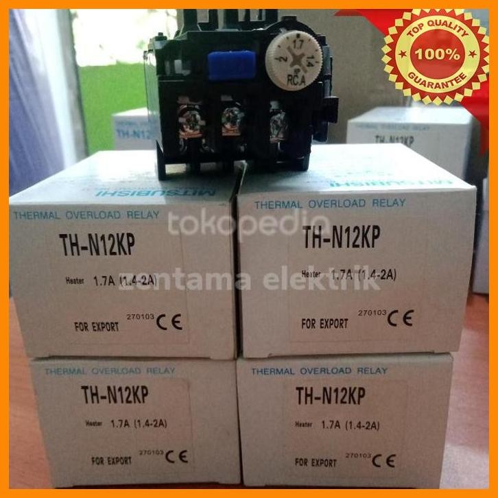 [zen] thermal overload relay mitsubishi / tor th-n12kp 1.7a (1.4-2a)