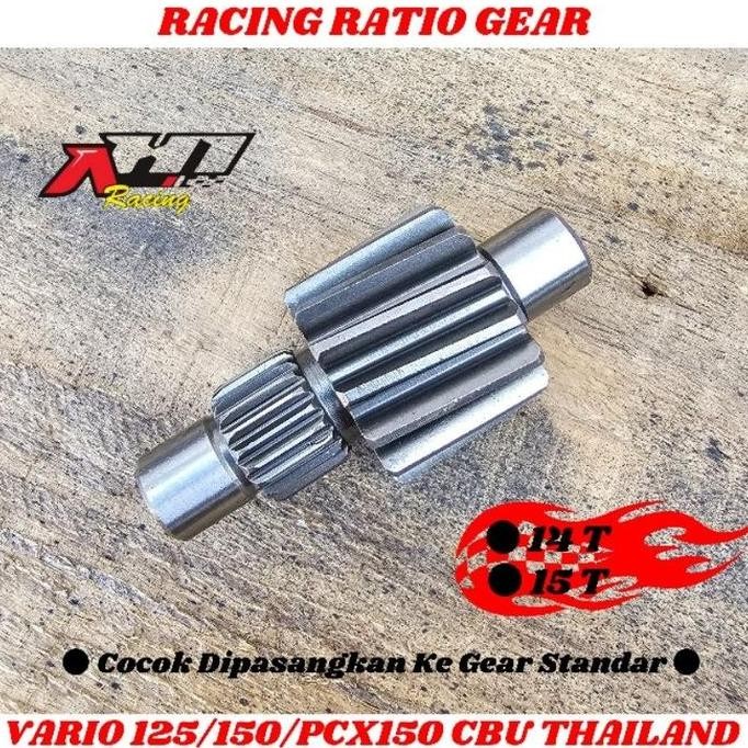 GEAR GIGI RATIO RASIO VARIO 125 150 PCX 125 14T 15T - 14 15 T AH1 RACING