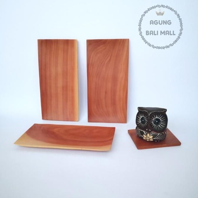/////] Piring kayu | piring kayu persegi panjang | piring properti foto