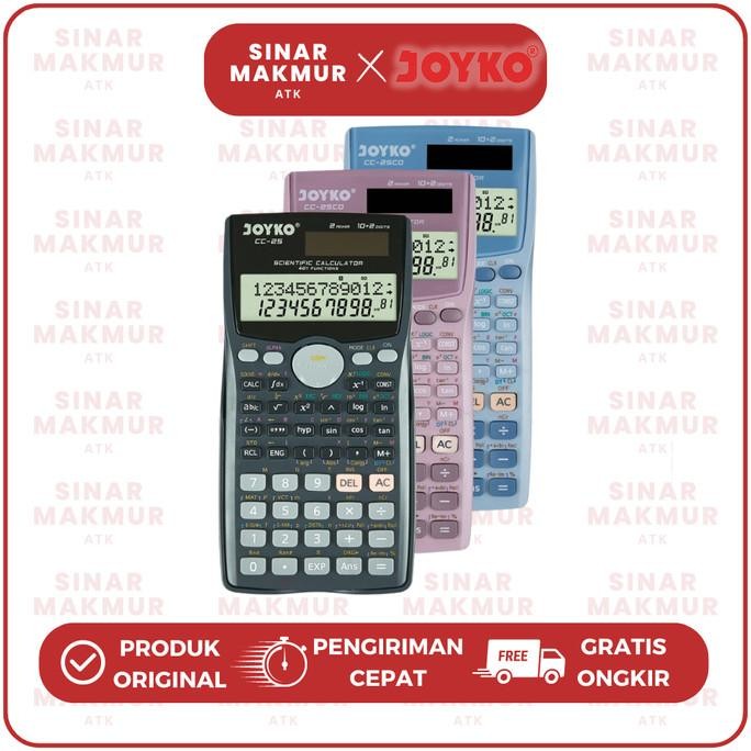 

Scientific Calculator/Kalkulator Ilmiah Joyko CC-25 401 Function (PCS) RIY'