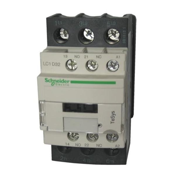 Kontaktor Schneider 32A Coil 380V Lc1D32Q7 Lc1D32Q7 Tesys D New Stok