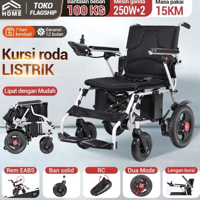 Kursi Roda Elektrik Bisa Lipat Full Otomatis /  kursi roda lipat