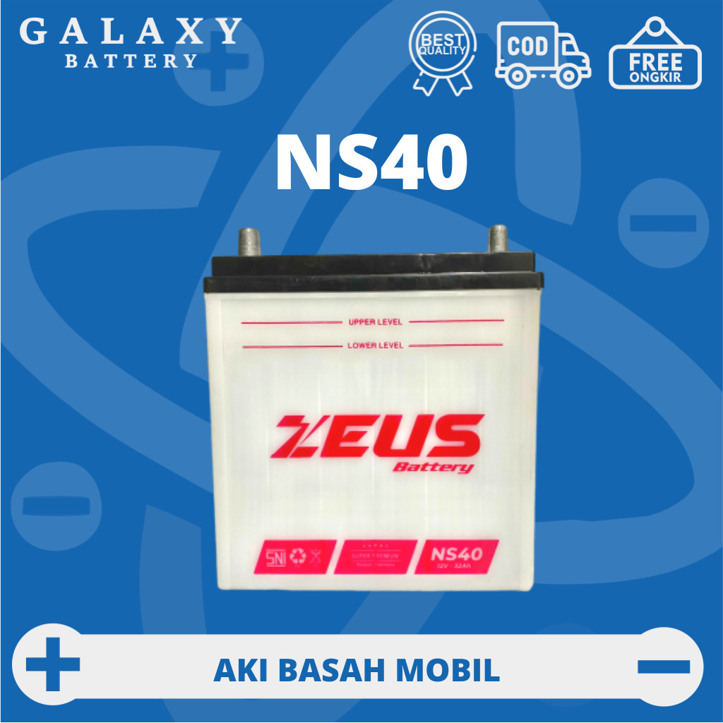 Aki Mobil Mitsubishi T-120SS Suzuki Carry Series Zeus Battery NS40 Premium