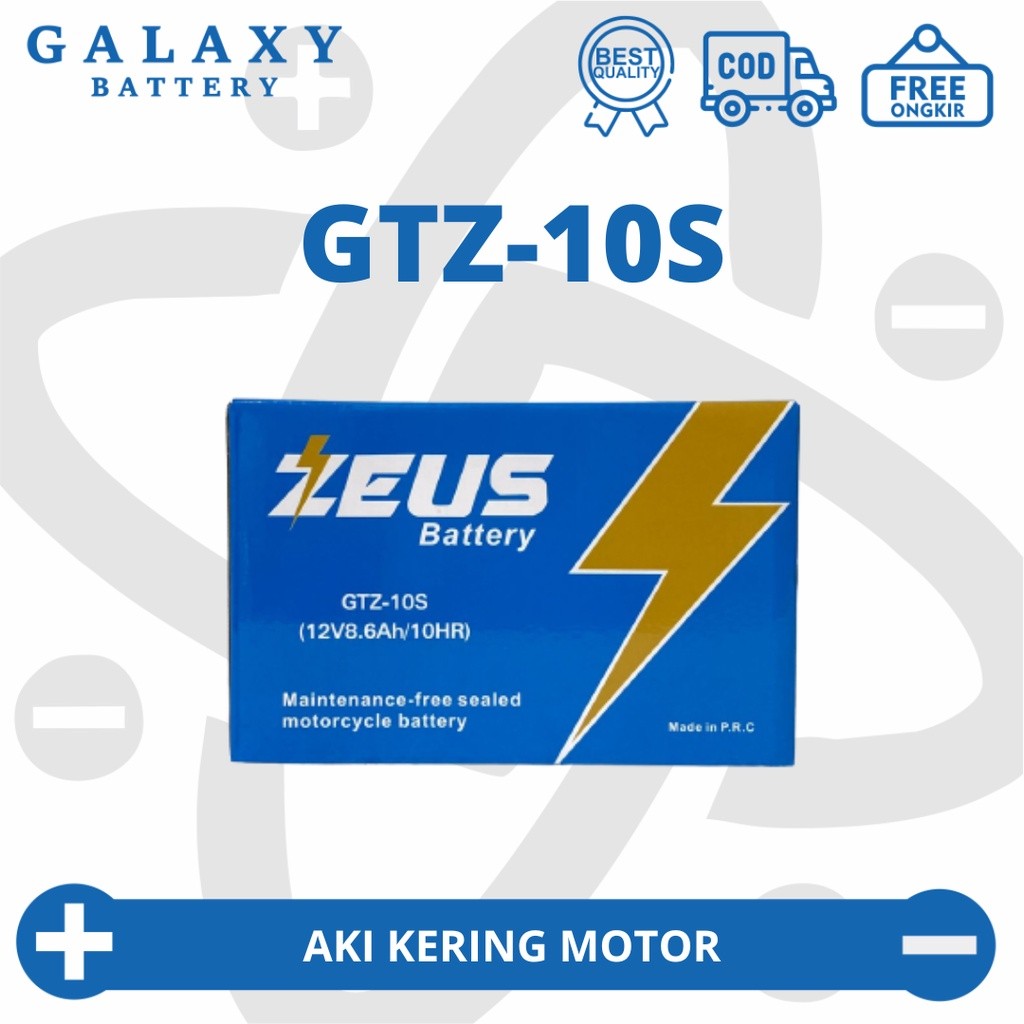 Aki Motor YAMAHA R1 GTZ10S / YTZ10S Aki Gel Aki MF Aki Kering Zeus High Spec