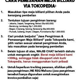 Meja Billiard Pool Table Lipat 6 Feet