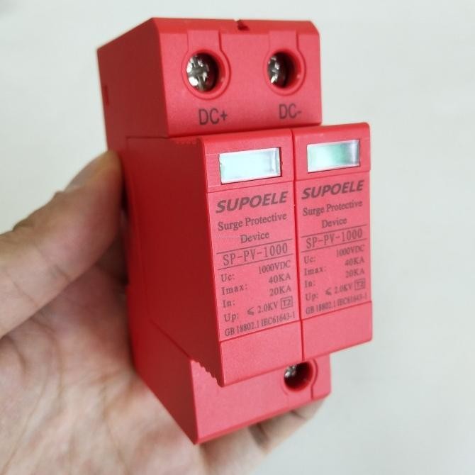 SPD DC 2P 1000V PV SURGE PROTECTION DEVICE ARRESTER SURGE PROTECTOR