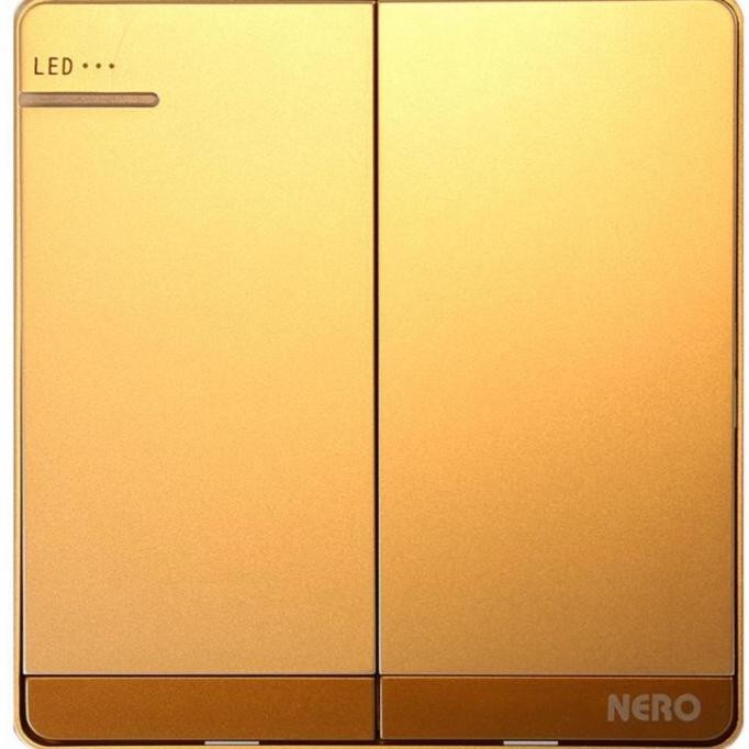 Promo saklar seri LED decora gold Nero. saklar seri LED Nero decora gold COD