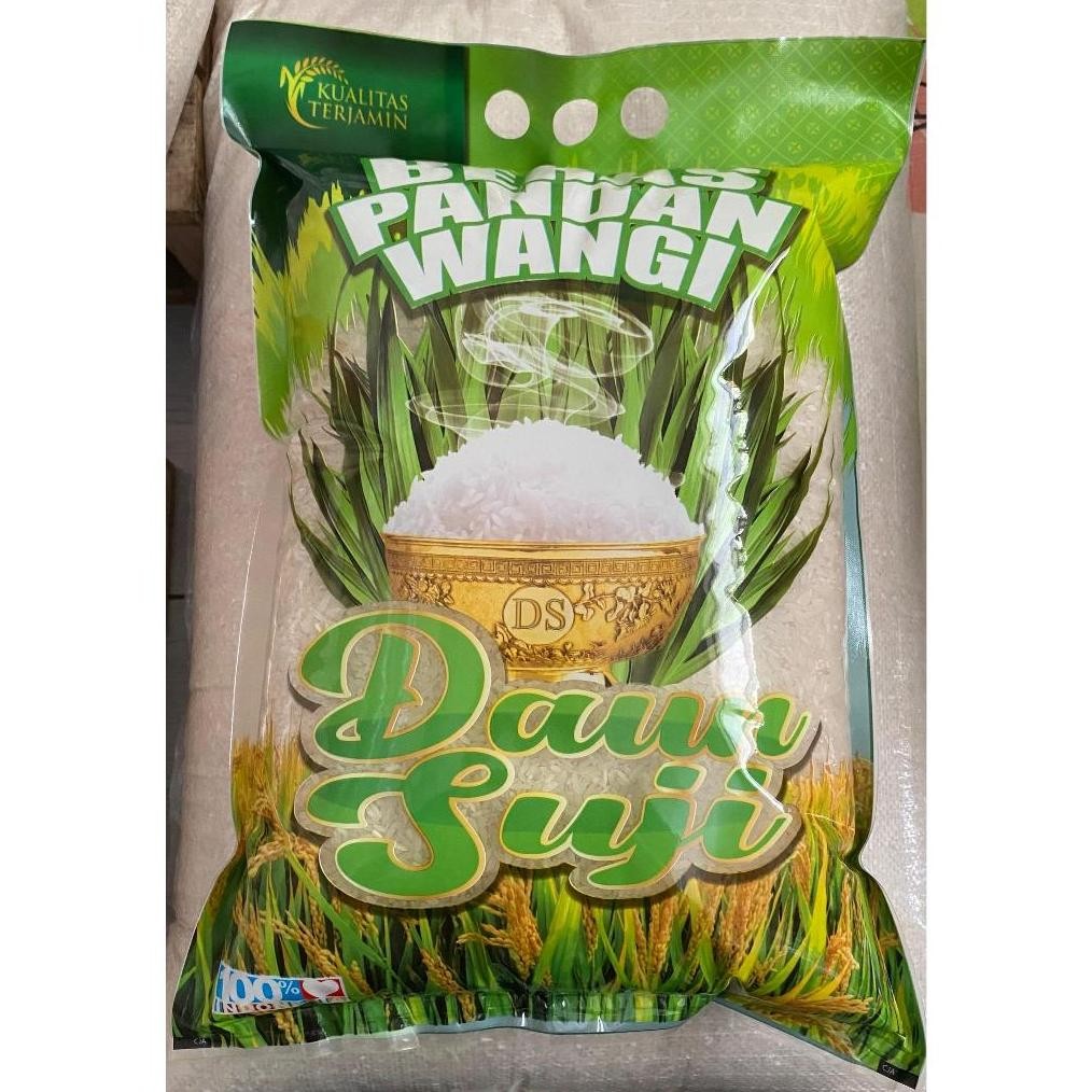 

Beras kemasan 5kg premium pandan wangi best seler murah putih bersih enak puleun pulen