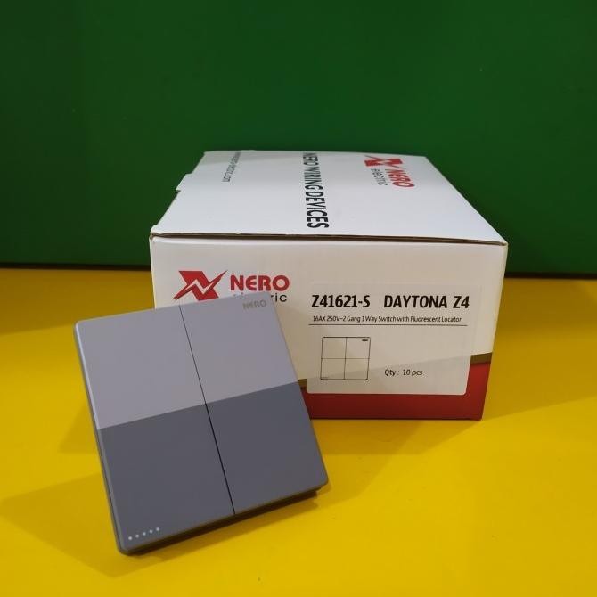 Promo saklar 2 gang nero daytona grey COD