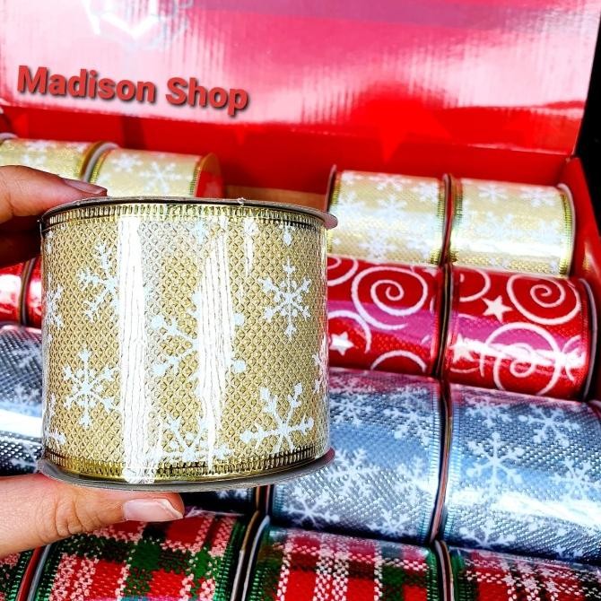 

Sale! Pita Natal 6 Cm Kotak Merah Santa Dekorasi Parcel Christmas Murah