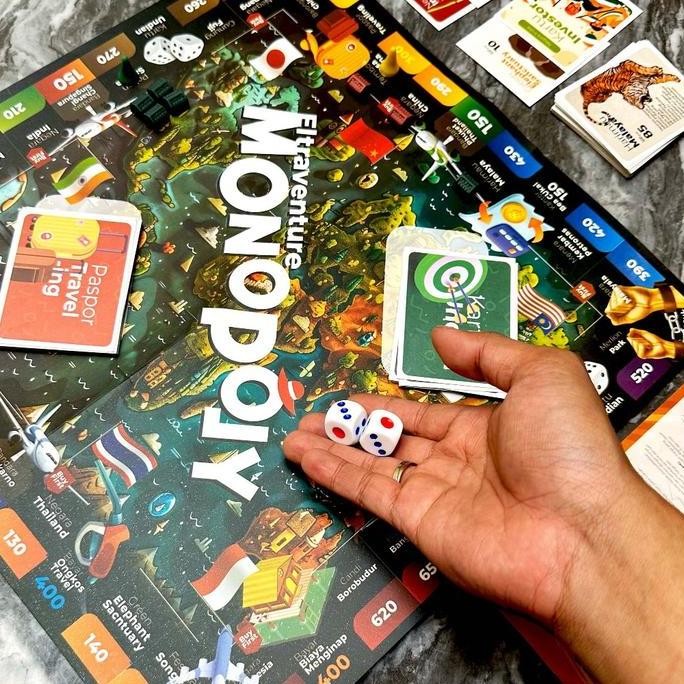 Sale Elco - Monopoli Kertas Eltraventure (Mainan Monopoli Internasional) Kartu Papan Permainan Board