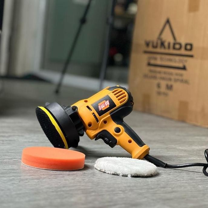 IWA Mesin Poles Body Mobil Body Motor Mesin Polisher 5" ( Termasuk Busa Poles & Kain Wols )