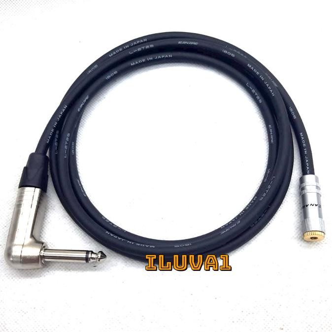 Kabel Audio Jack Akai L Mono 6.5 to Mini Cewe/Female 3.5