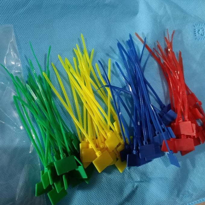 

ready Kabel ties label nylon marker 4 warna label tie maker murah