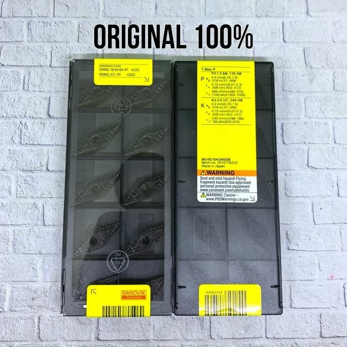 Insert VNMG 160404 Original Sandvik baru VNMG 16 04 04 VNMG160404 murah