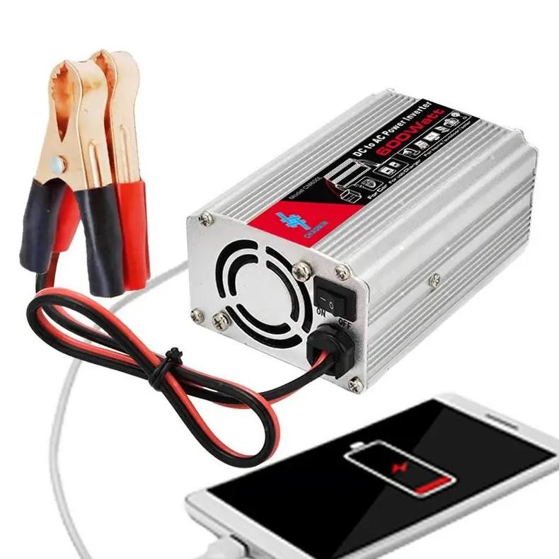 IMPORT AC POWER INVERTER FOR CAR 600W ELECTRIC CAR CHARGER INVERTER USB FAST CHARGING PORTS CAR CHAR