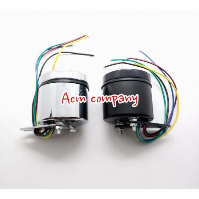 Speedometer Amper Bensin Jarum / Fuel Meter Bensin Jarum Bulat Universal 12Volt Motor Mobil Co