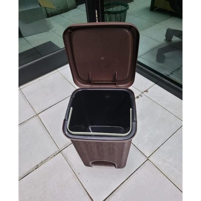 Tempat sampah rotan tabitha keranjang sampah rotan tong sampah mini