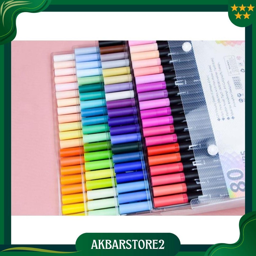 

Wd Spidol Warna Set 12/36/60/80/100/120 Spidol Brush Pen 2 Tips Spidol Set Marker Drawing Pen At01 Ori