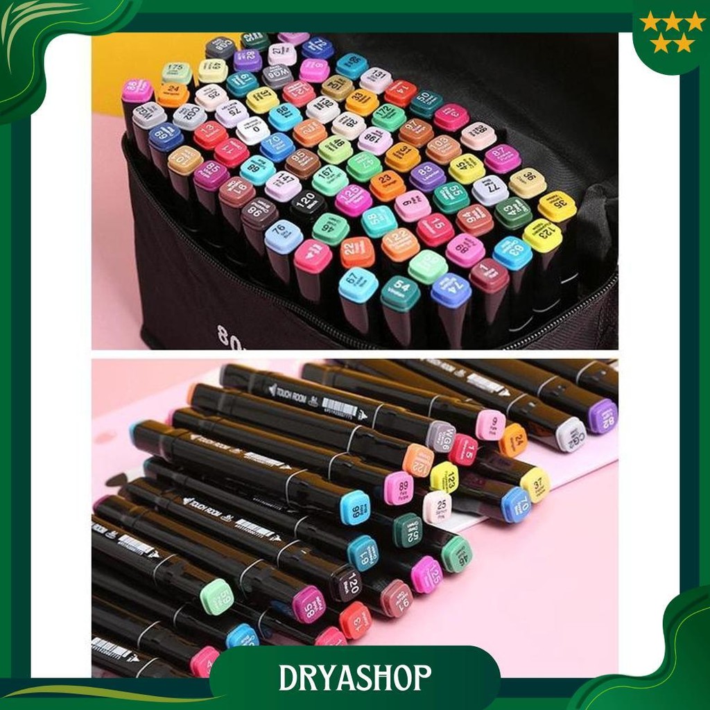

Wd Touchfive 168Pcs Warna Sketsa Spidol Umum General Marker Set Animation Markers / Sketch Twin Market Set Spidol Cod