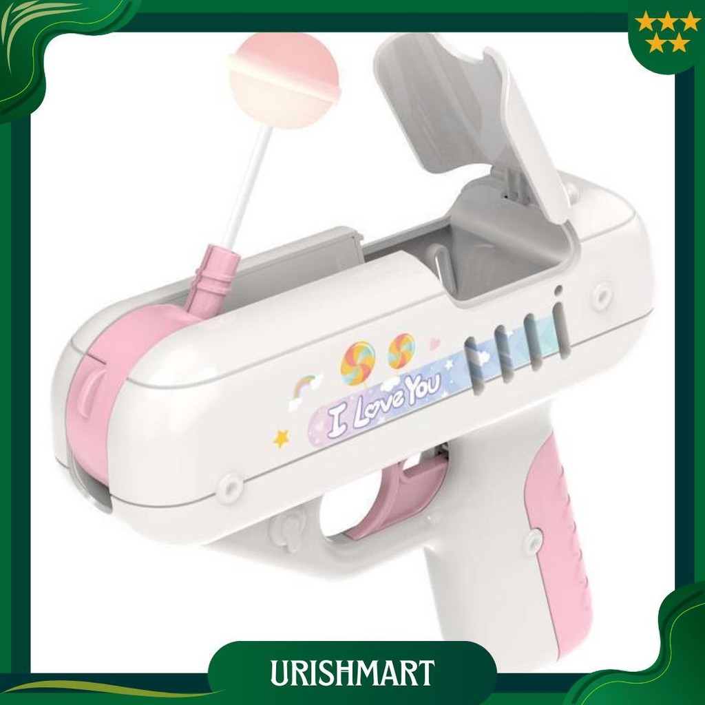Wd Mainan Pistol Permen Lolipop / Tembakan Permen Lollipop / Candy Gun / Lollipop Gun Ori