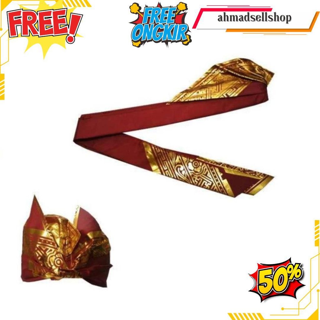 Udeng Bali Putih _ Iket Bali Prada Iket Sendiri Praktis Terlaris