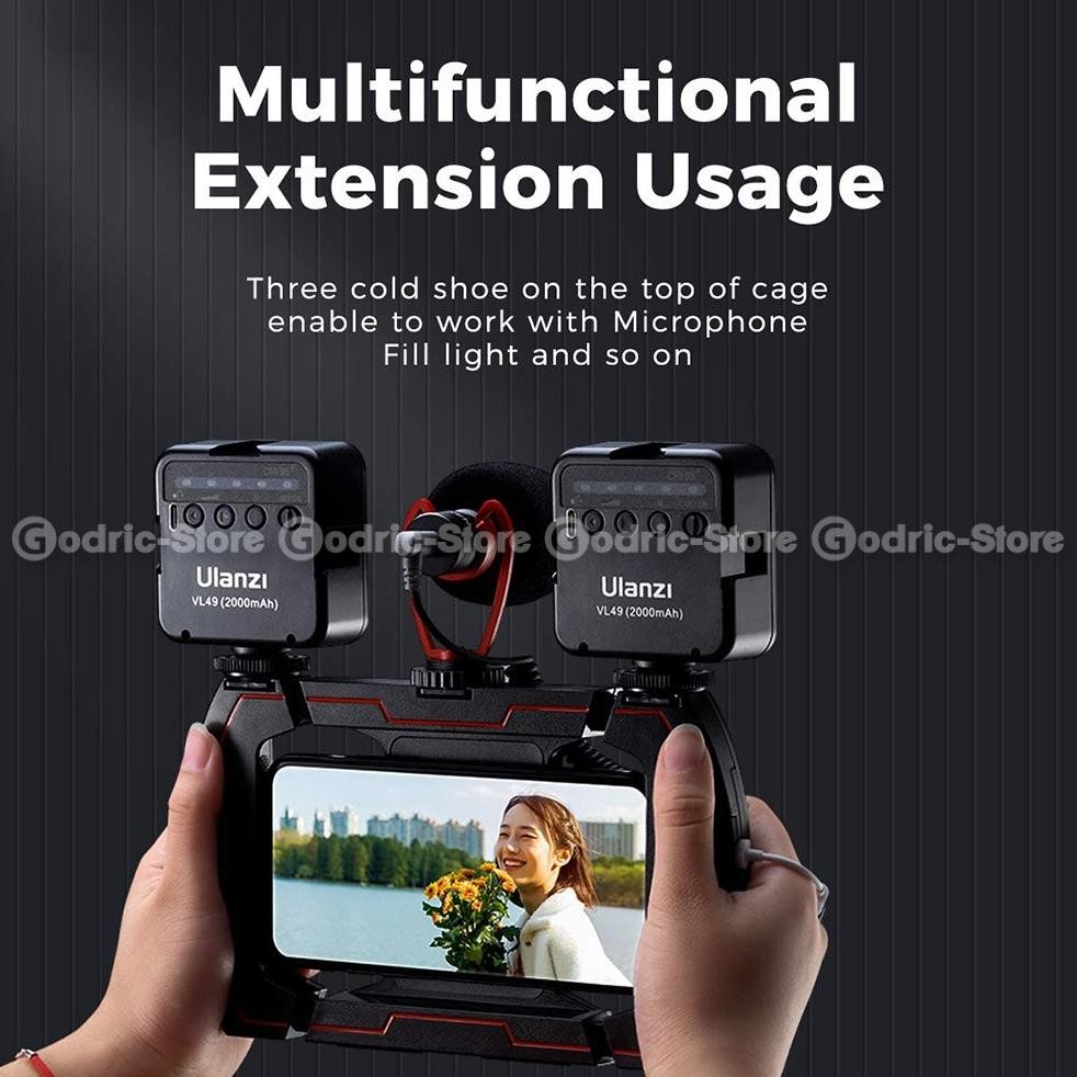 ULANZI U RIG WIRELESS Smartphone Video 3 Bracket HP Stabilizer Cage Vlog Vlogging U-RIG Handle Kuali