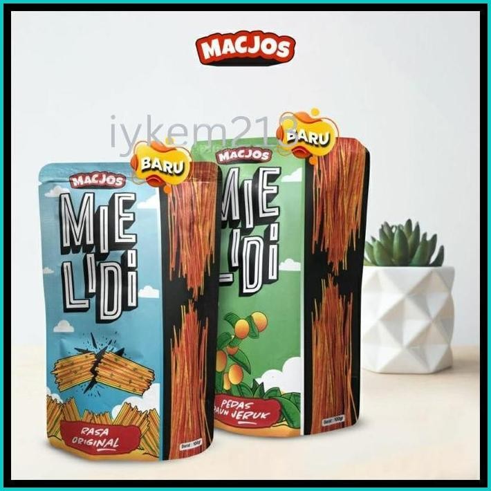 

MACJOS MIE LIDI SNACK CEMILAN VIRAL MACJOS MAKRONI MACARONI JOS GORENG JOS KEMASAN 100.GR RENYAH GURIH NIKMAT