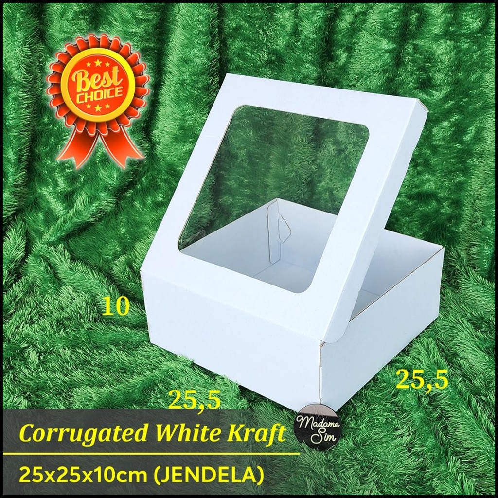 

Ready Kotak Kue Chiffon - Cake Box - Dus Kado 25X25X10 - Jendela - Wk (Isi : 10 Pcs) {Terlaris|Best Seller}