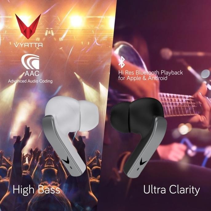 Sale Vyatta Bluetooth Headset Airboom Anc Tws Black