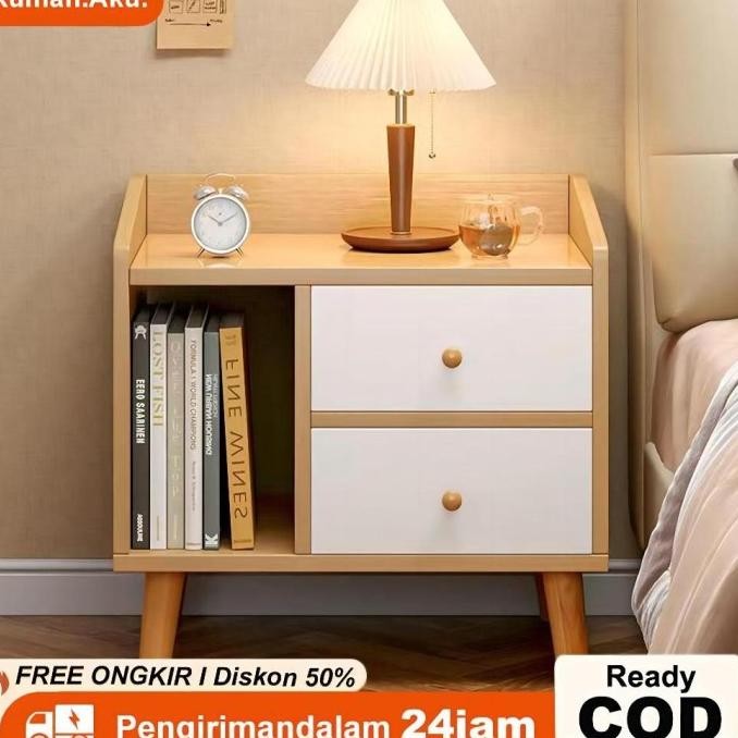 Meja Nakas Laci Bedside Bedside Table Lemari Nakas Nakas Kayu