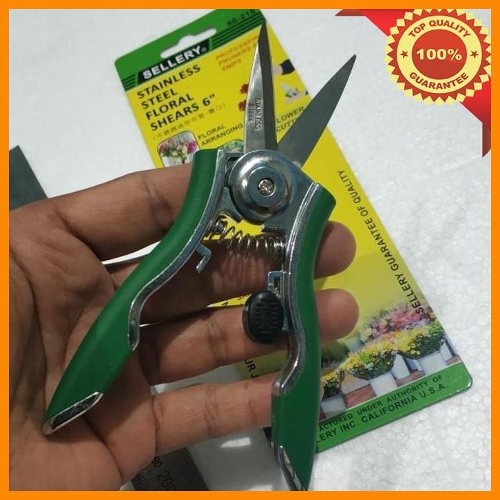 

[SHA] GUNTING BUNGA - FLORAL SHEARS STAINLESS STEEL 6" SELLERY HEAVY DUTY