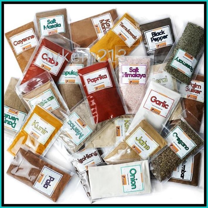 

REMPAH BUBUK MURNI - HERBS [ BUMBU DAPUR - ALL VARIAN ] / BUMBU MASAK / BUMBUTIGER