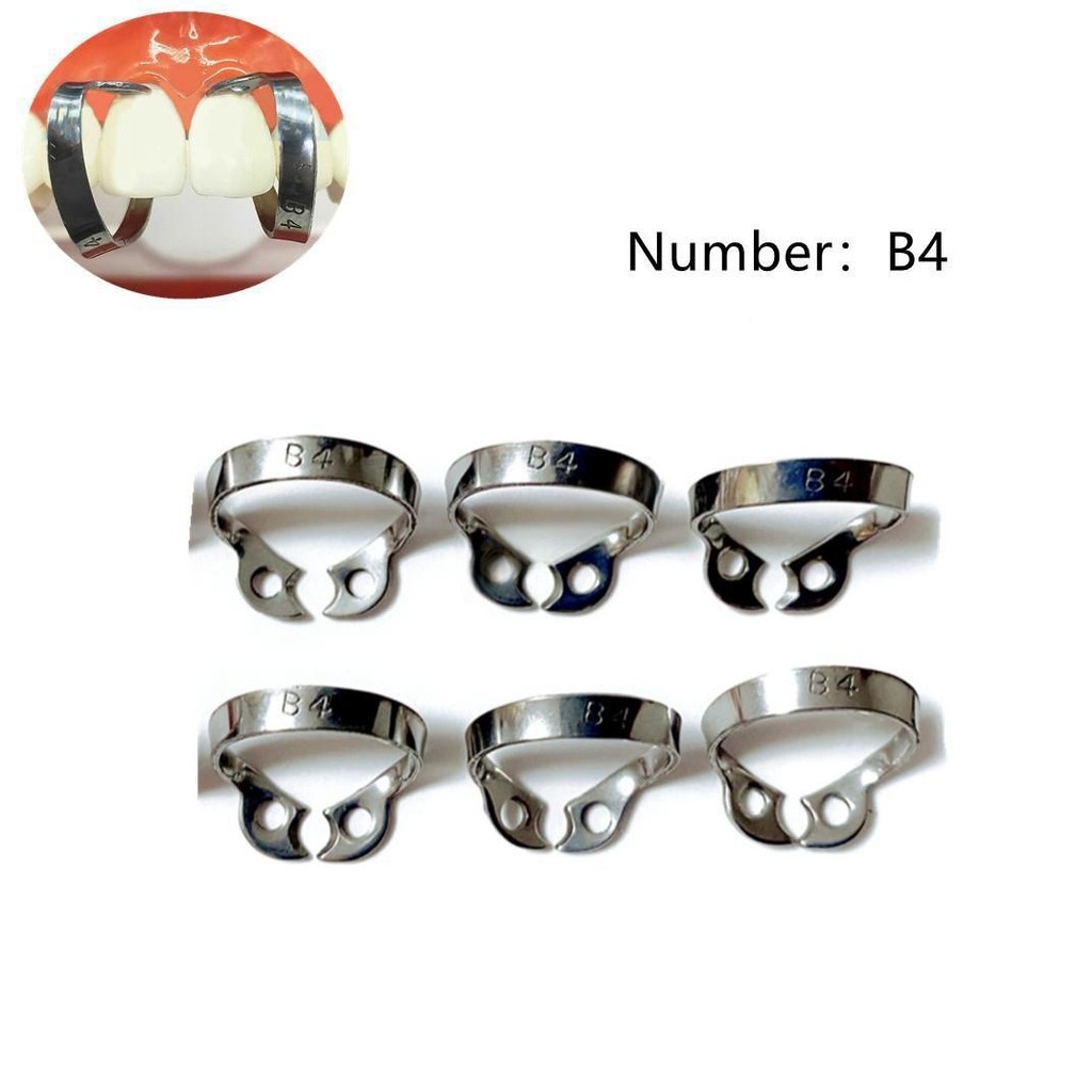 

5 Pcs Dental b4 klip Karet Bendungan Klem Brinker Endodontic Clamp b4 clamp dental Instrumen Bedah