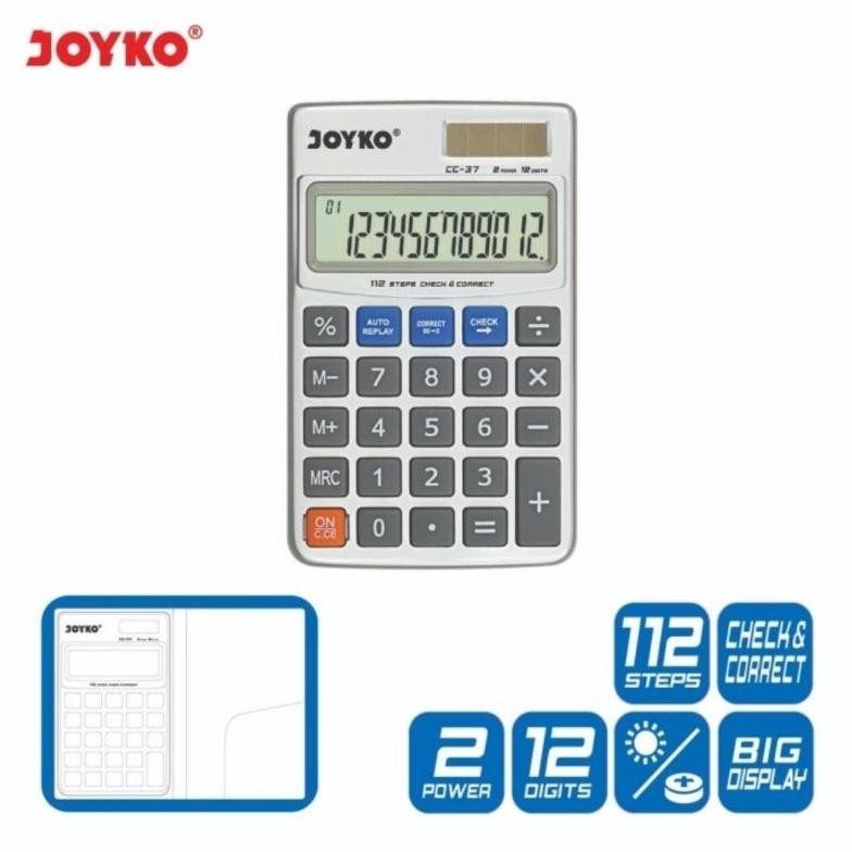 

fg-7 hj-54 JOYKO CC-37 - Pocket Calculator CC37 / Kalkulator Saku Bisa Cek Ulang Sale Termurah
