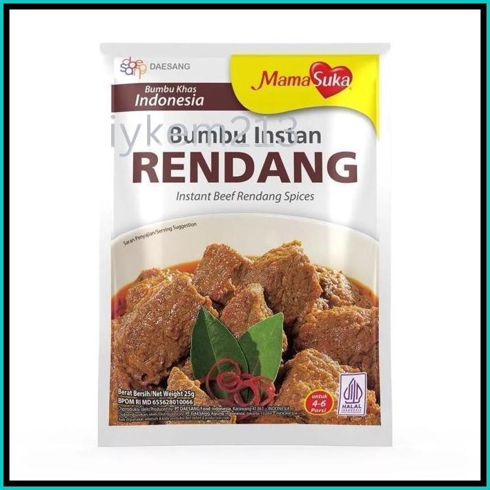 

BUMBU INSTANT MAMASUKA RENDANG/SOTO/GULAI/NASI UDUK/OPOR/AYAM GORENG
