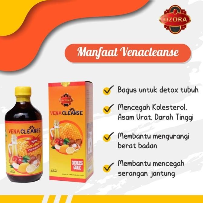 

Vena Cleanse OZORA 350ml herbal anti jantung: lemon, madu, bawang