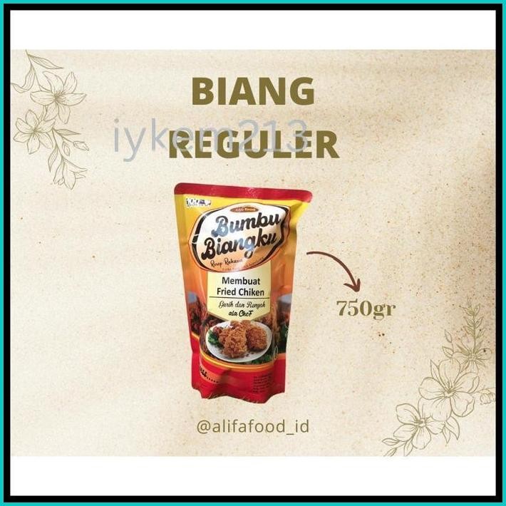 

ALIFA FOOD - BUMBU BIANGKU REGULER, BUMBU BIANG 750GR , BIANG OLAHAN KRISPI
