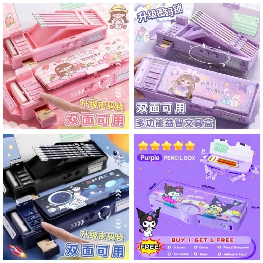 

TEMPAT PENSIL MULTIFUNGSI MOTIF UNICORN / DINOSAURUS / ASTRONOT UNTUK ANAK TK/KOTAK PENSIL POLA KARTUN LAPISAN GANDA TUNGGAL DENGAN RAUTAN KAPASITAS