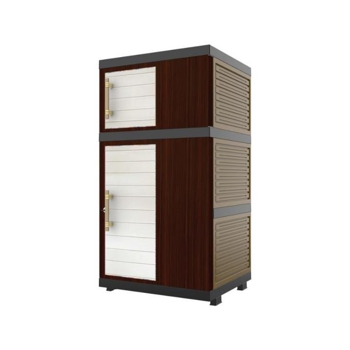 Lemari Baju Pakaian Plastik Nacase Naiba Mini 3 susun 7203 7204 FULL KUNCI