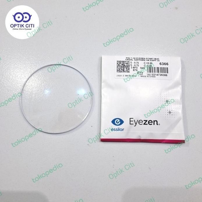 ready !!! Lensa Crizal Essilor Eyezen Stock Sapphire HR 1.56 Blue Uv Original